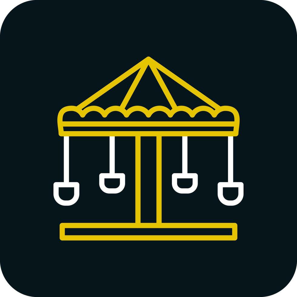 Merry go round Vector Icon Design