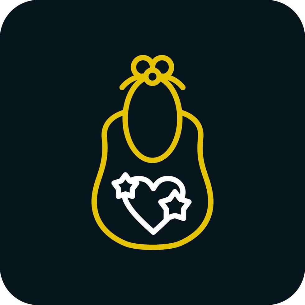 Baby bib Vector Icon Design