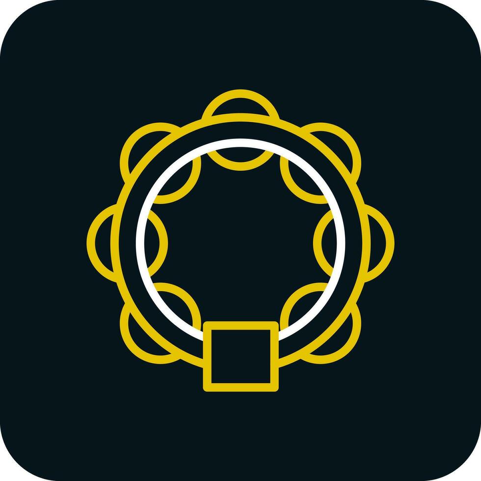 Tambourine Vector Icon Design