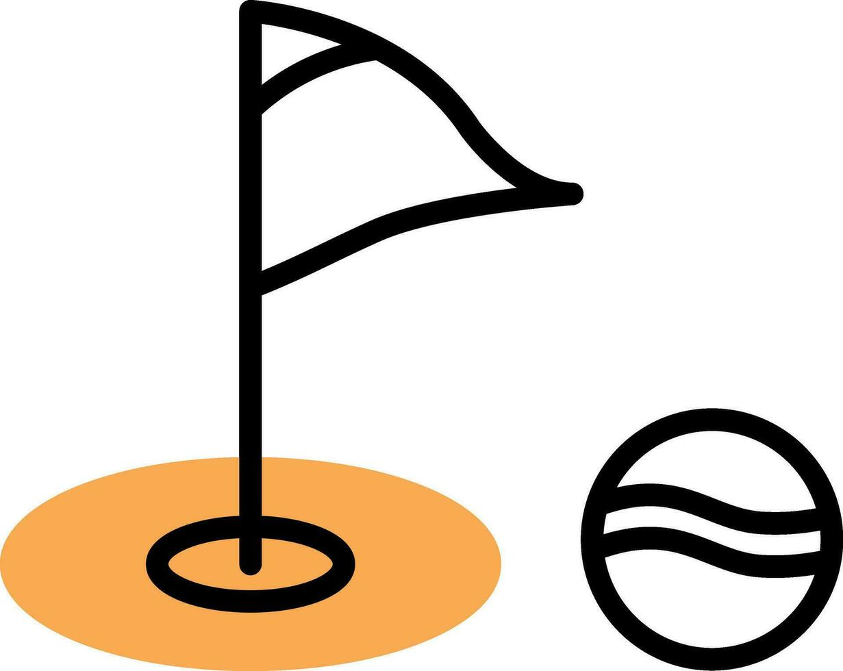 diseño de icono de vector de golf