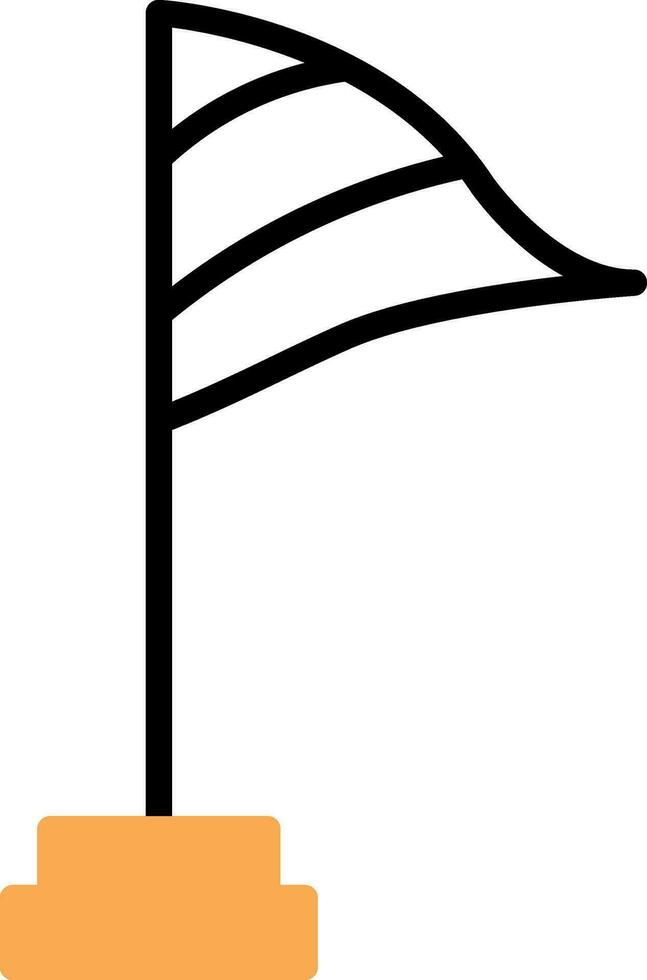 Wind flag Vector Icon Design