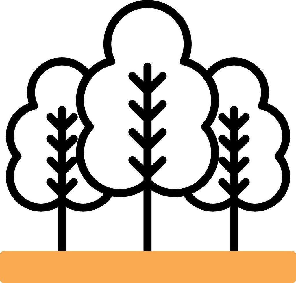 diseño de icono de vector de bosque