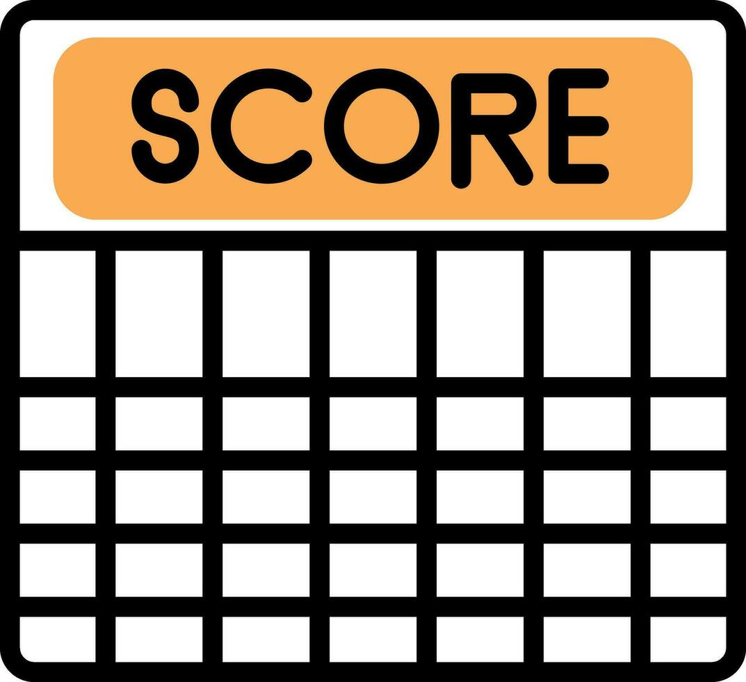 Score Vector Icon Design