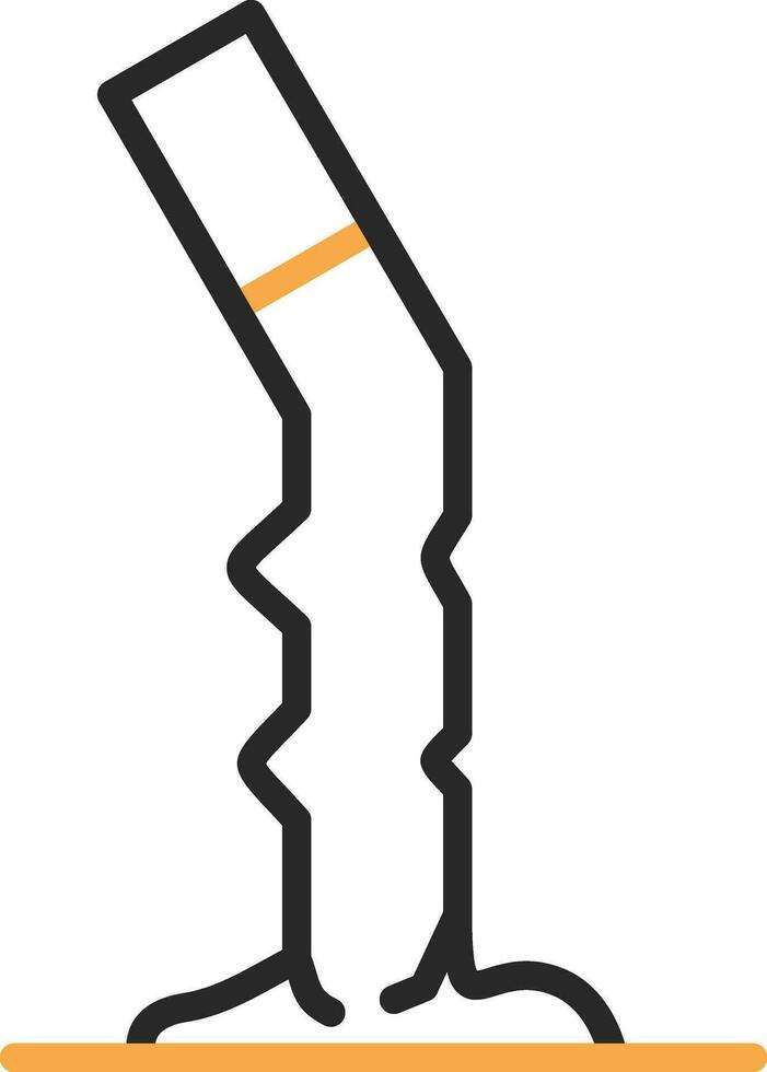 Cigarette butt Vector Icon Design