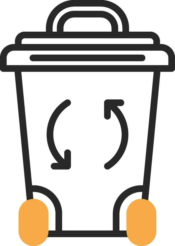 diseño de icono de vector de papelera de reciclaje