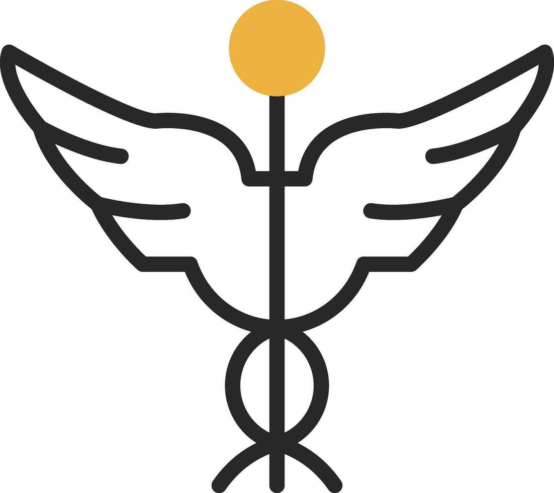 Caduceus Vector Icon Design