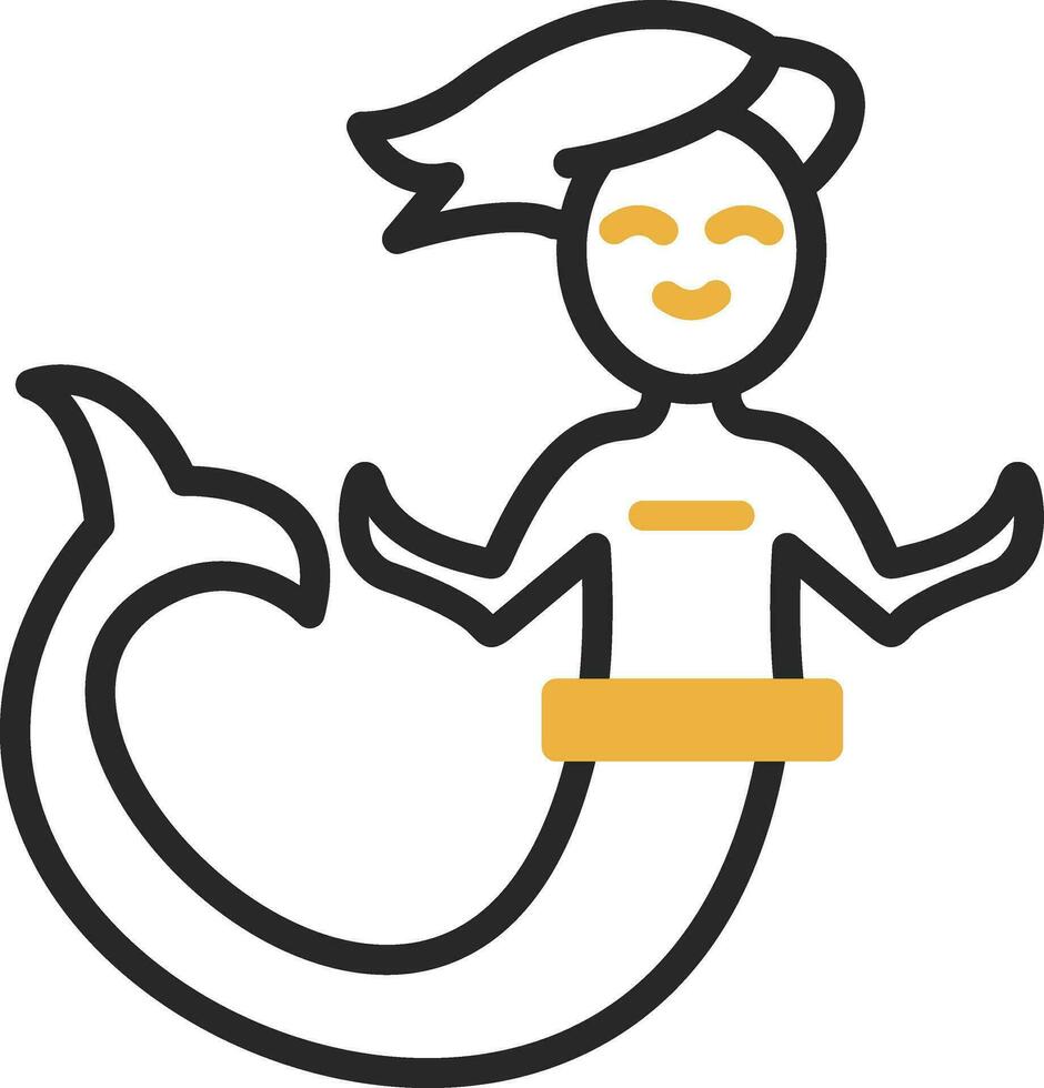 Mermaid Vector Icon Design
