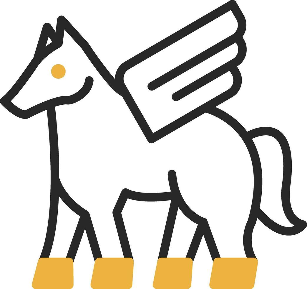 Pegasus Vector Icon Design