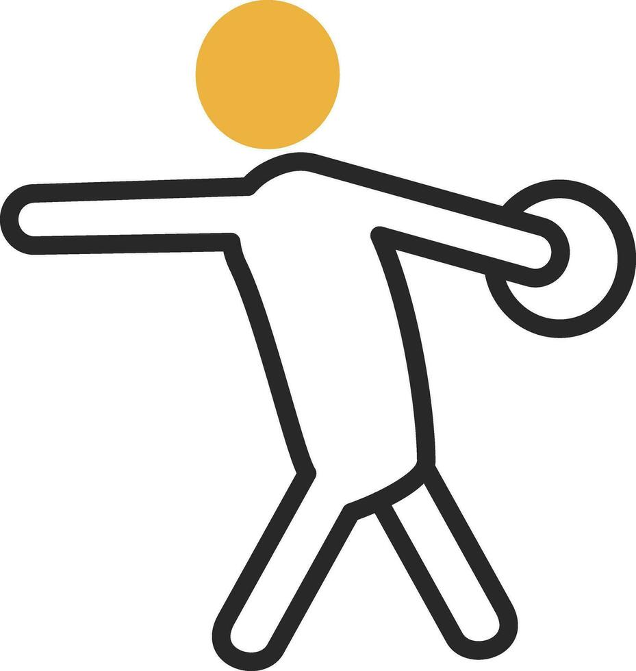 Discus Vector Icon Design