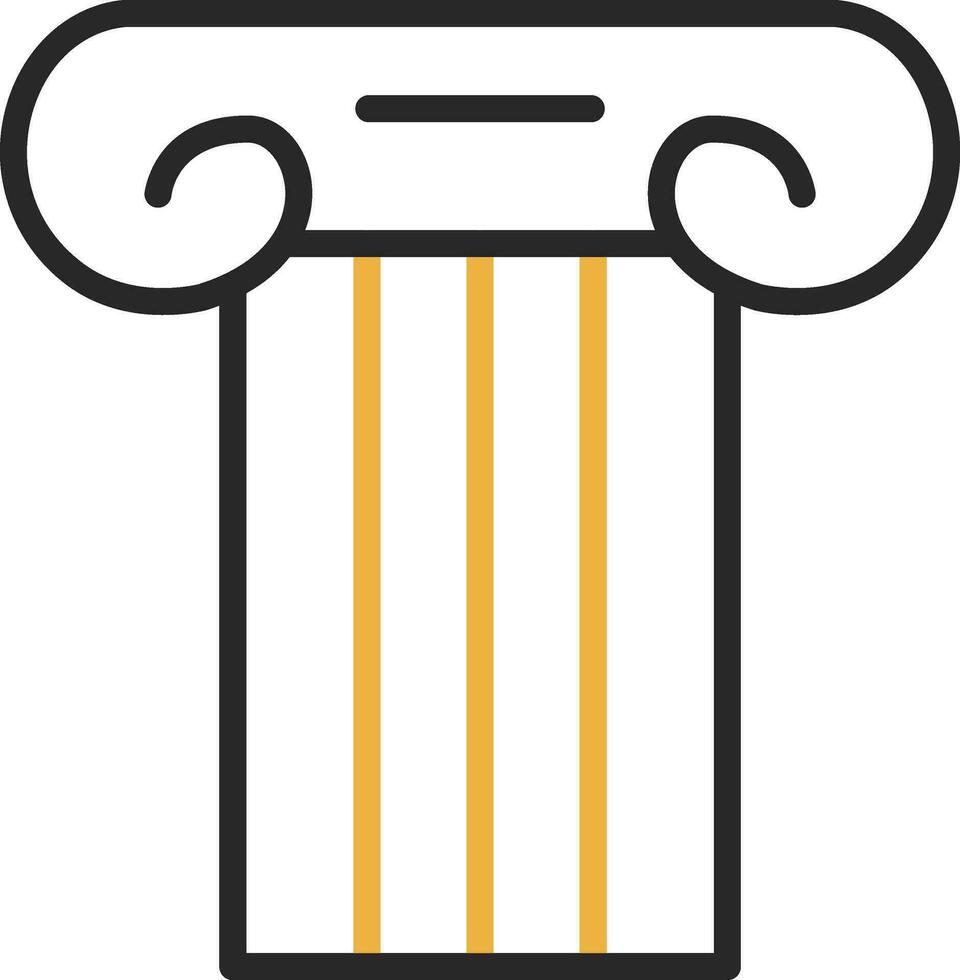 Ancient pillar Vector Icon Design