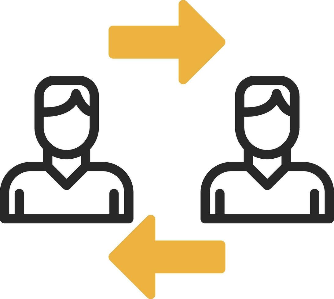 Interchangeability Vector Icon Design