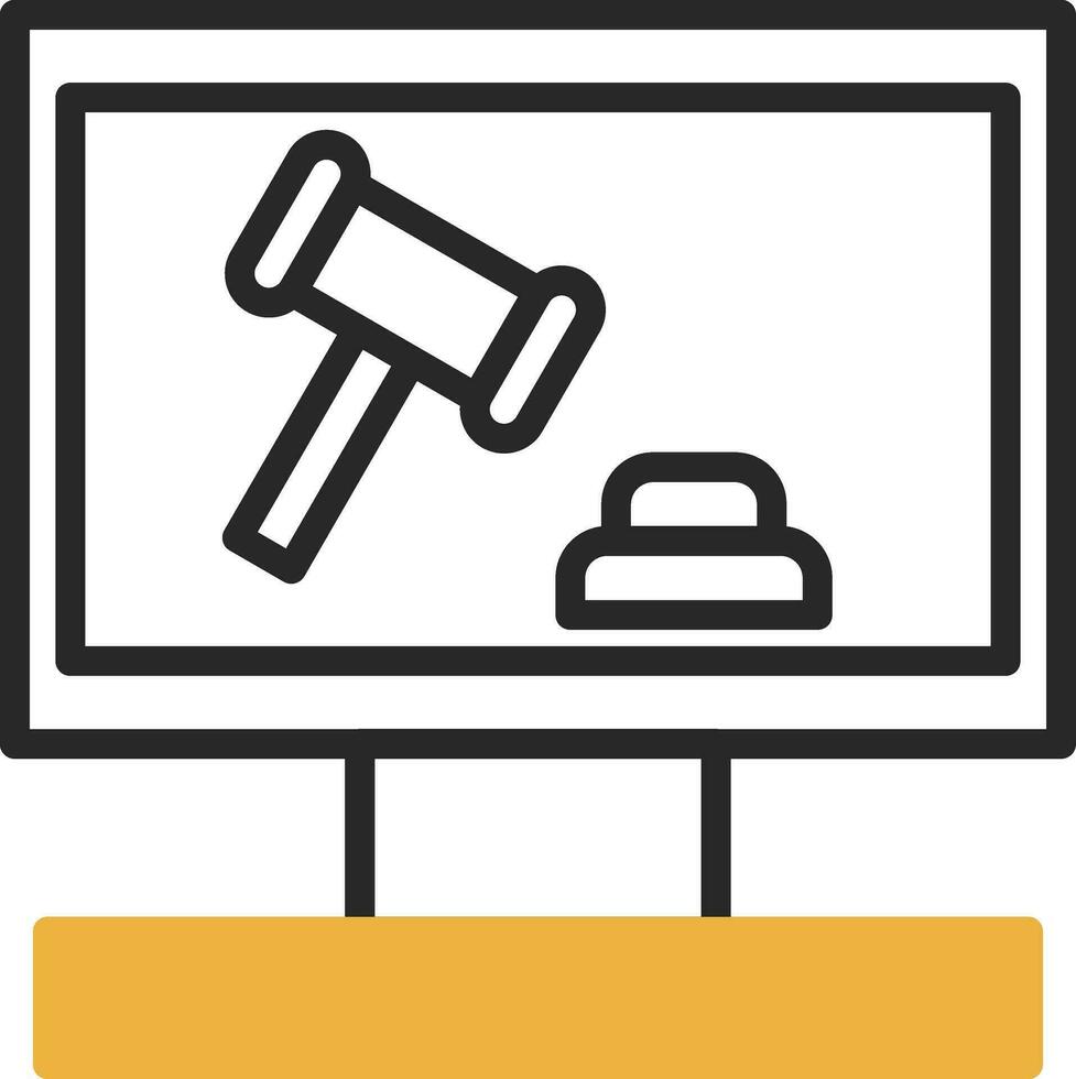 Auction Vector Icon Design