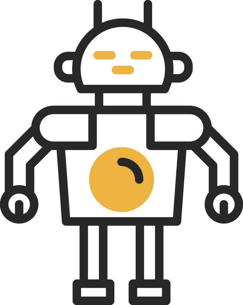 diseño de icono de vector de robot