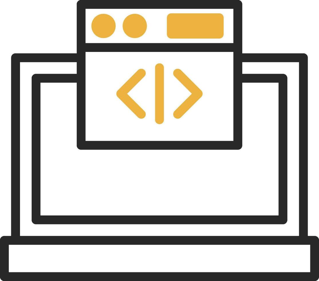 Web coding Vector Icon Design