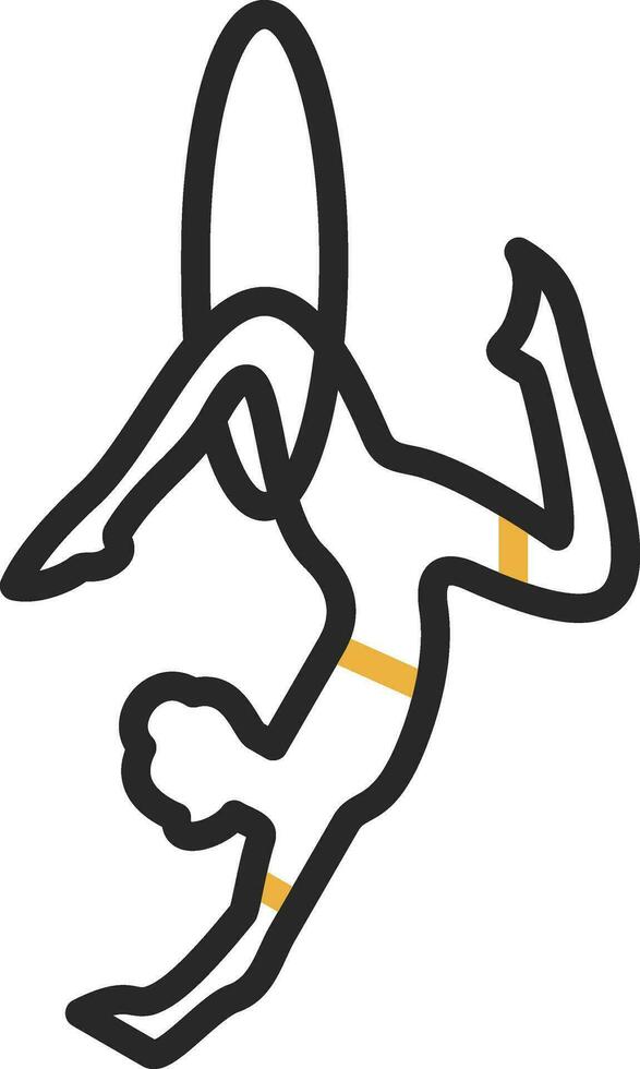 Trapeze artist Vector Icon Design