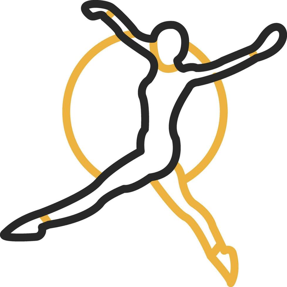 Trapeze artist Vector Icon Design