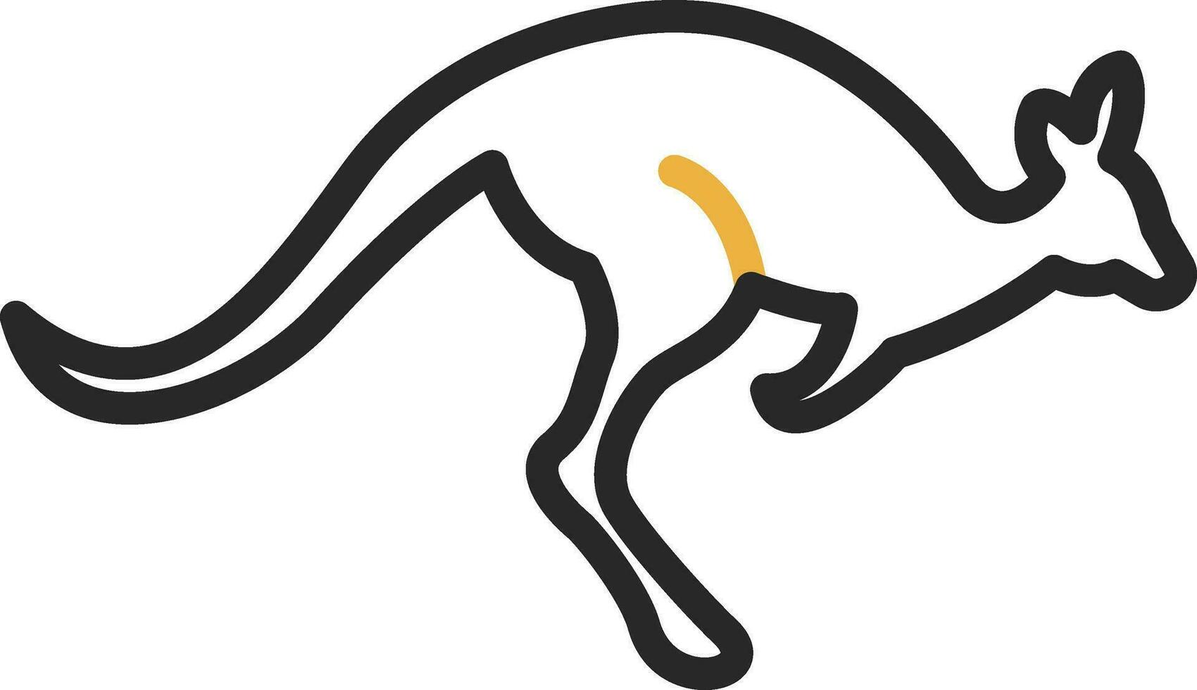 Kangaroo Vector Icon Design