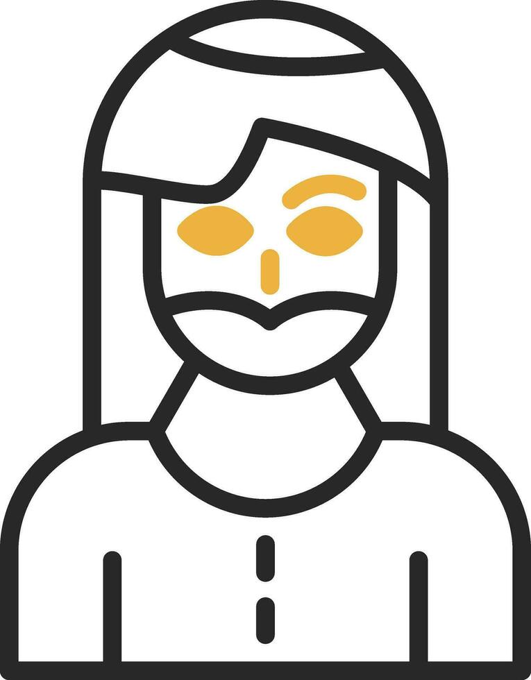 Bearded woman Vector Icon Design