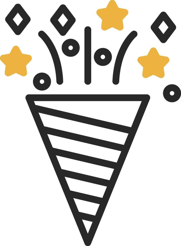 diseño de icono de vector de confeti