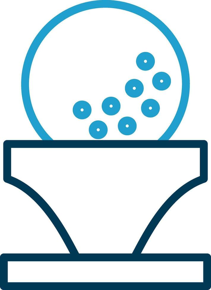 Golf ball Vector Icon Design