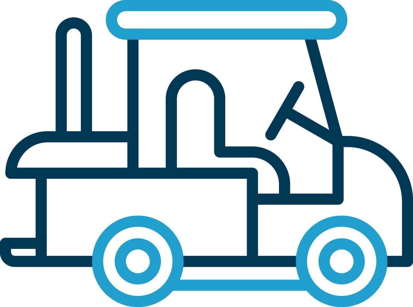 Golf cart Vector Icon Design