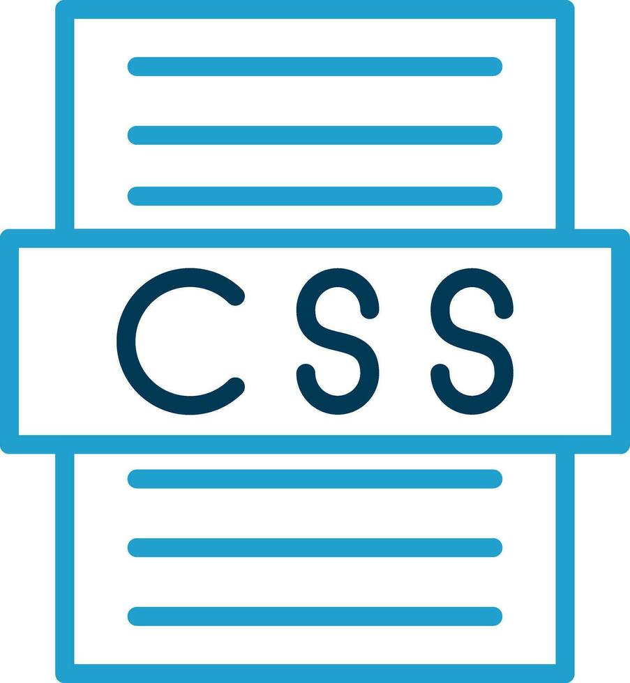 diseño de icono de vector de archivo css