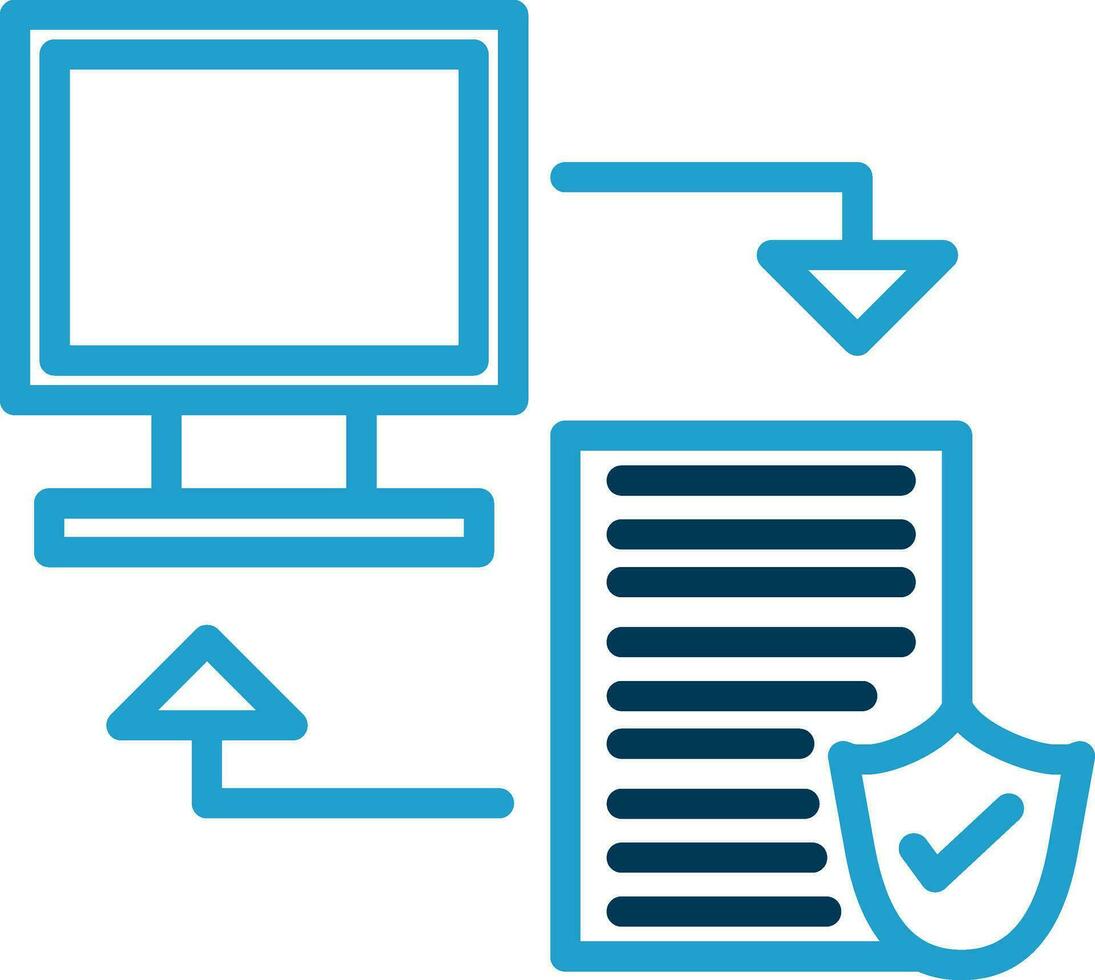 Data transfer Vector Icon Design