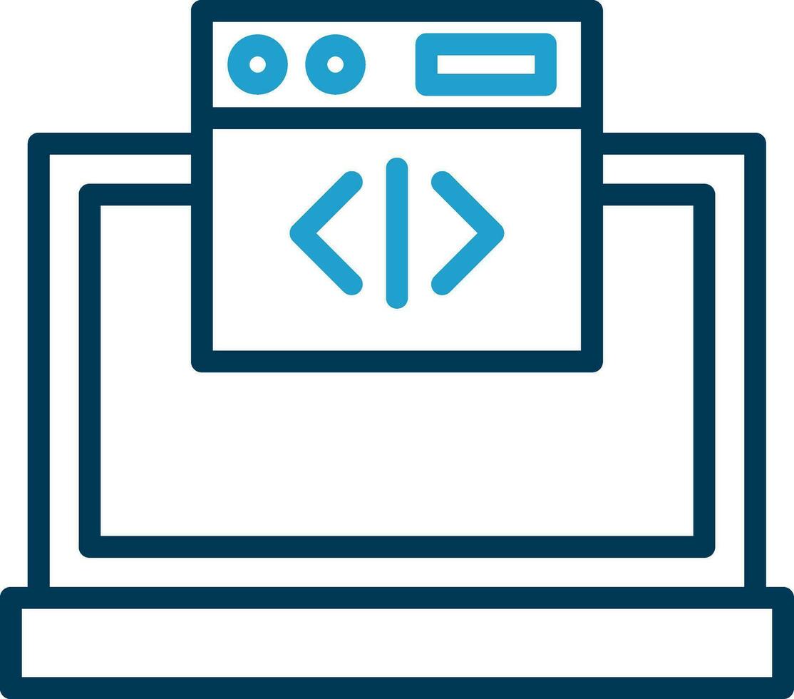 Web coding Vector Icon Design