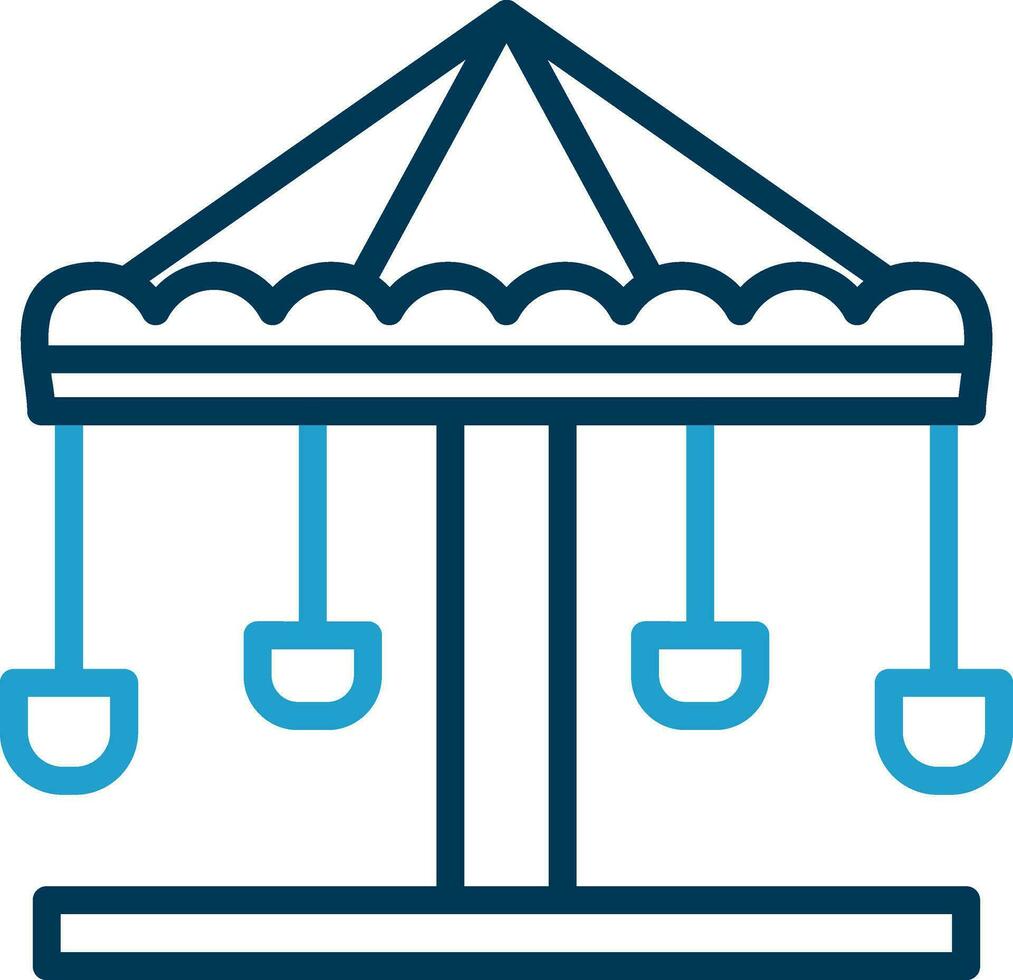 Merry go round Vector Icon Design