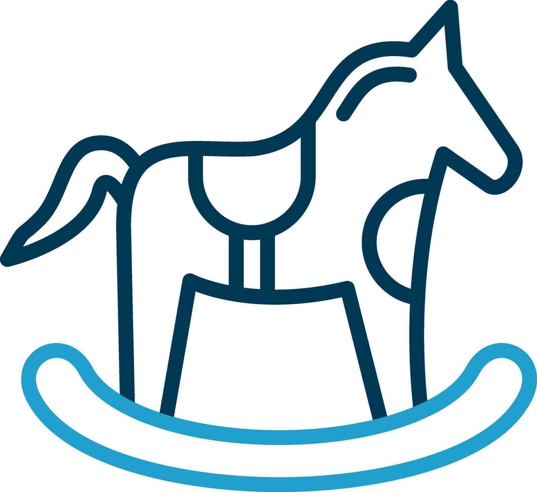 caballo juguete vector icono diseño