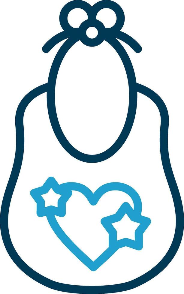 Baby bib Vector Icon Design