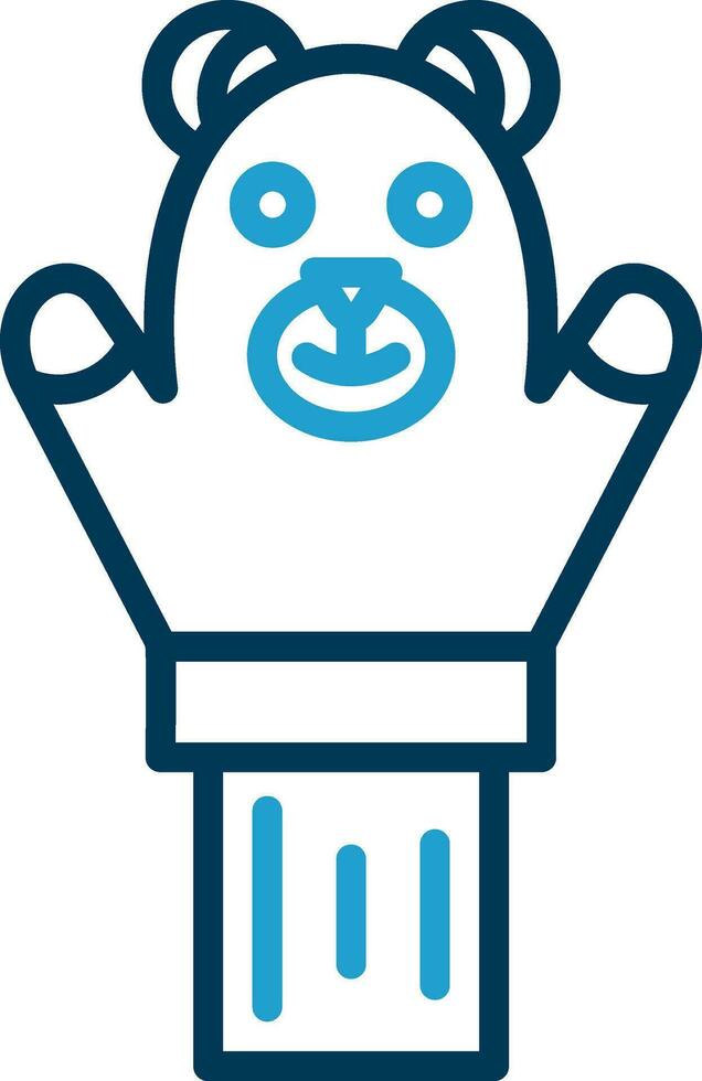 Hand puppet Vector Icon Design