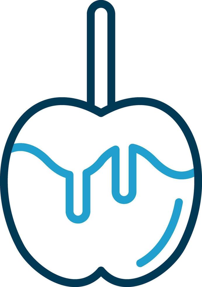 Caramel apple Vector Icon Design