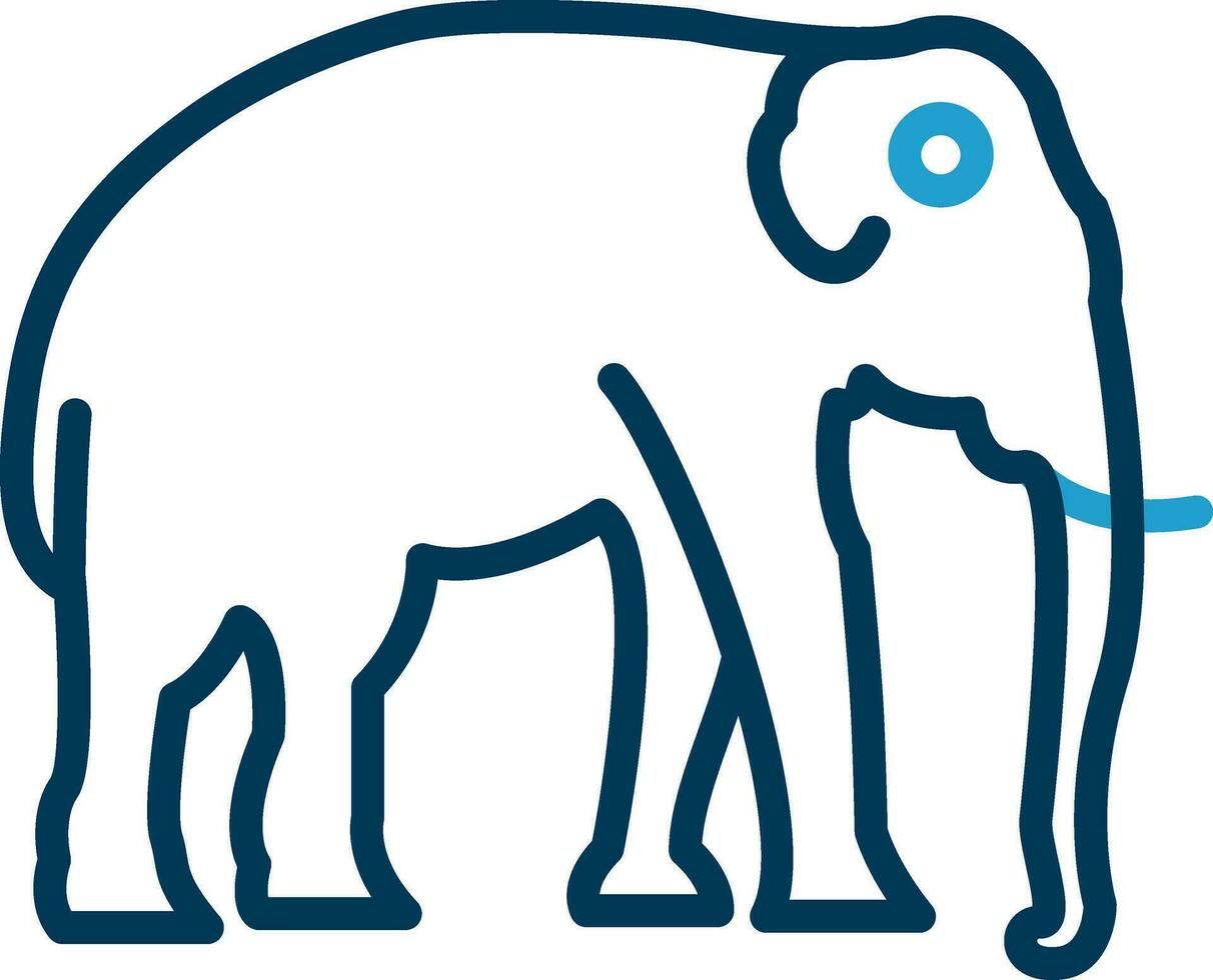 diseño de icono de vector de elefante