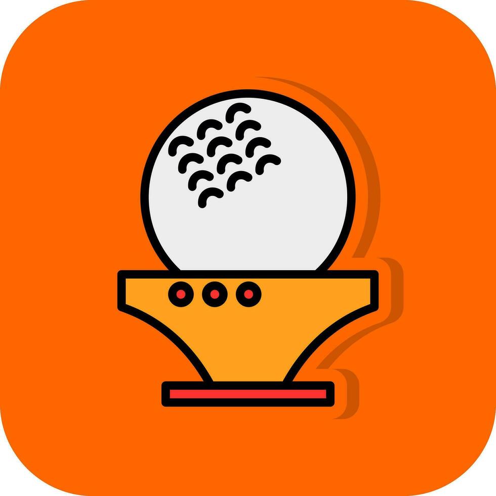 Golf ball Vector Icon Design