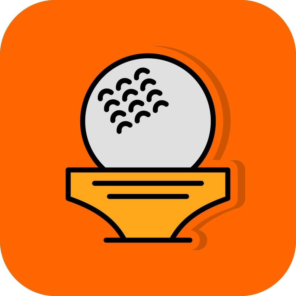 Golf ball Vector Icon Design