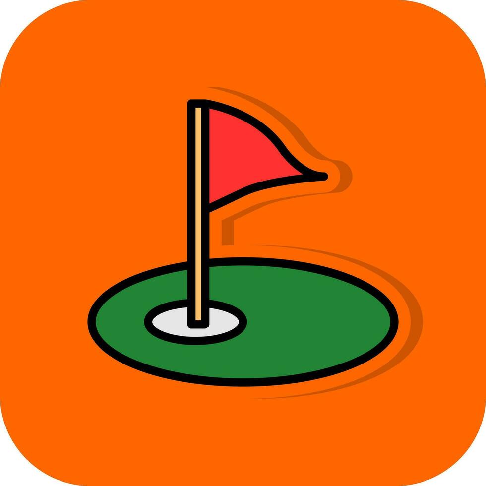 golf curso vector icono diseño