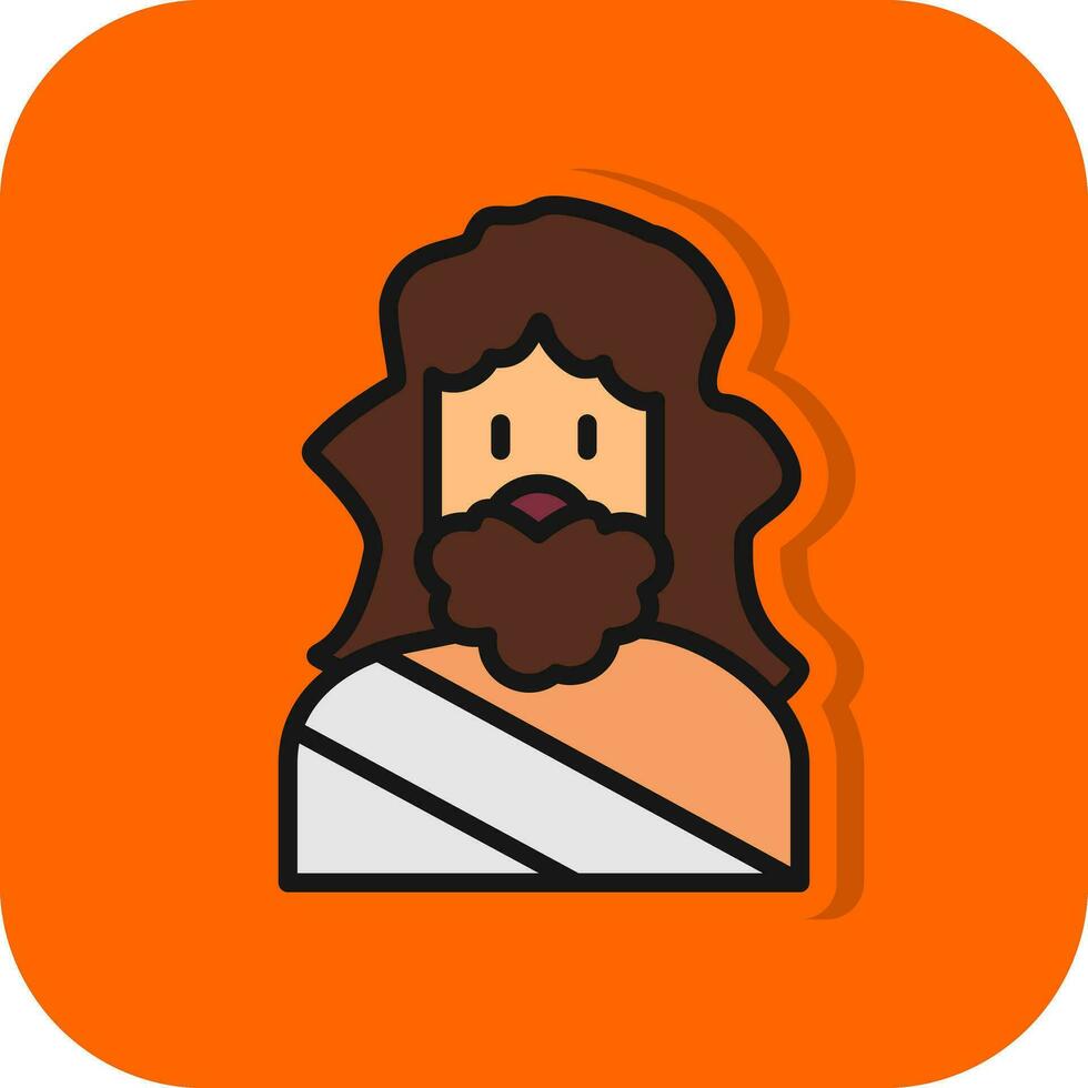 Zeus vector icono diseño