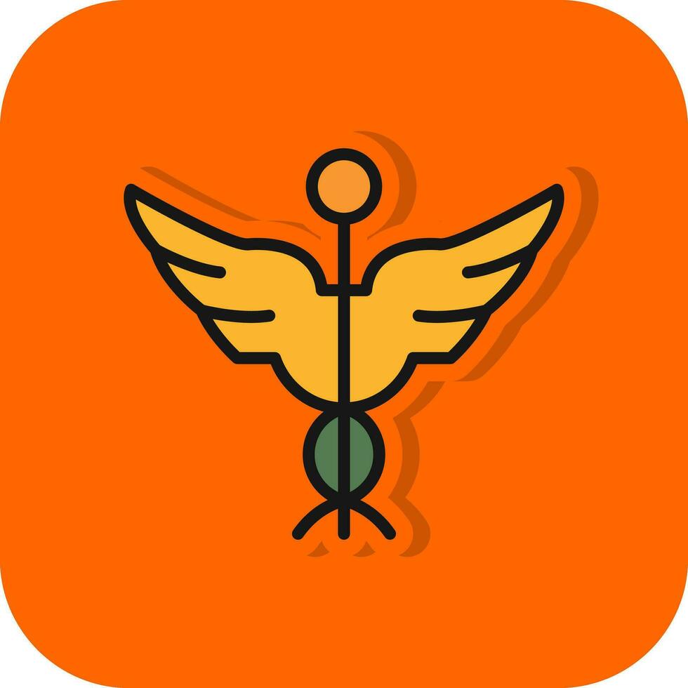 Caduceus Vector Icon Design