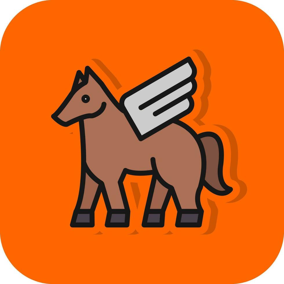 Pegasus Vector Icon Design