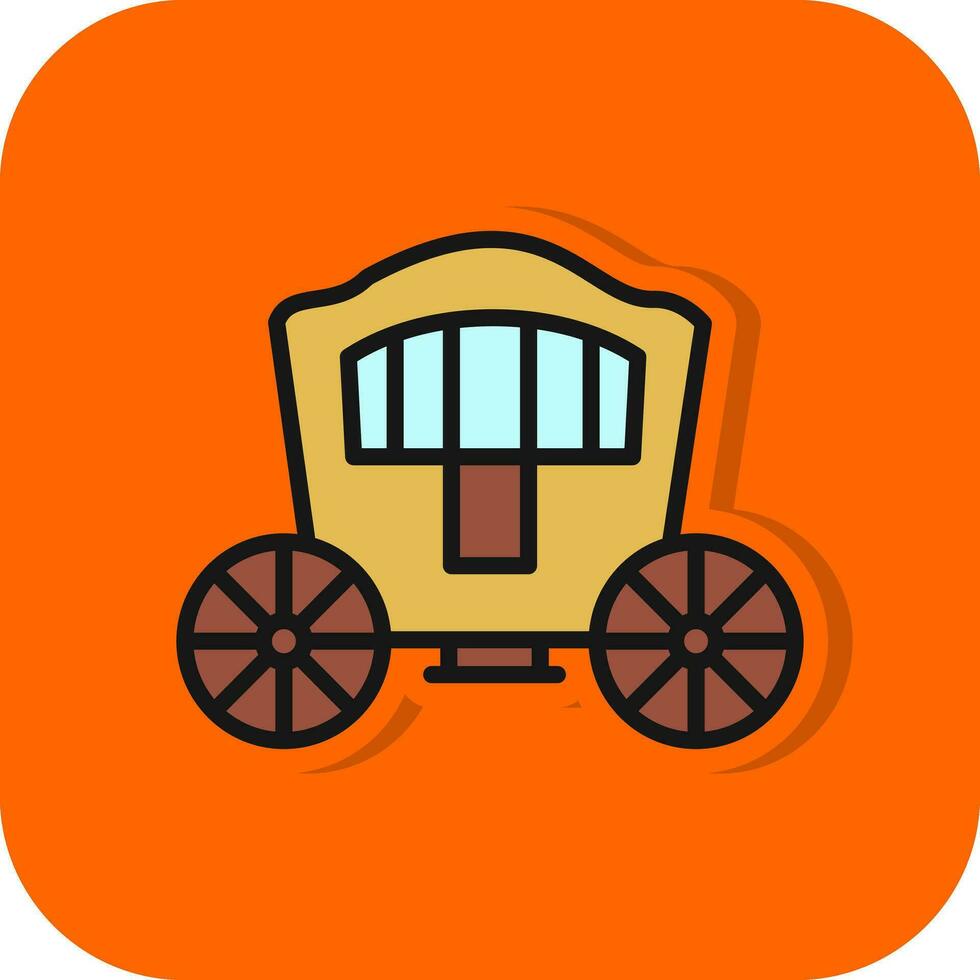 Carriage Vector Icon Design