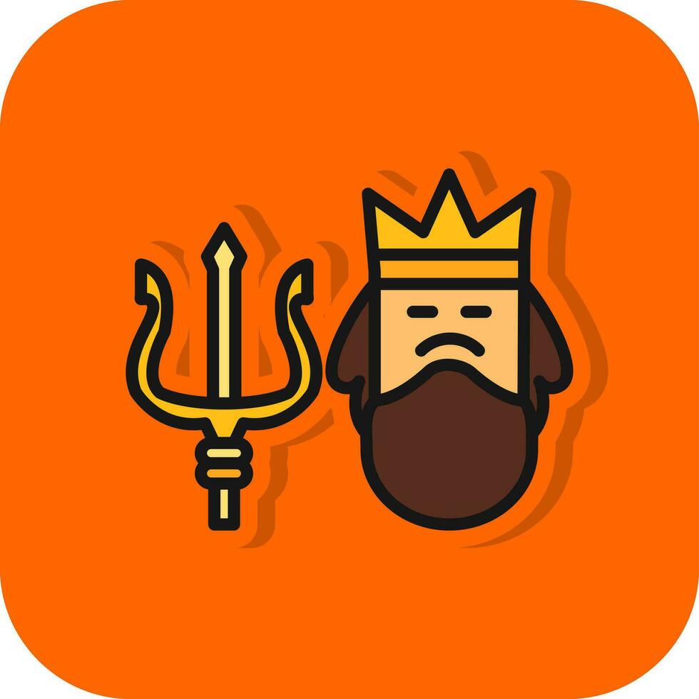 Poseidon Vector Icon Design