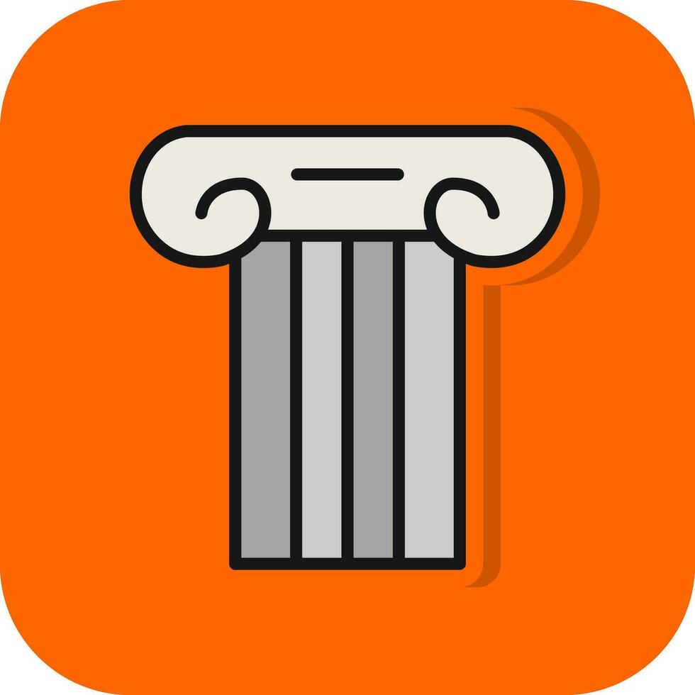 Ancient pillar Vector Icon Design
