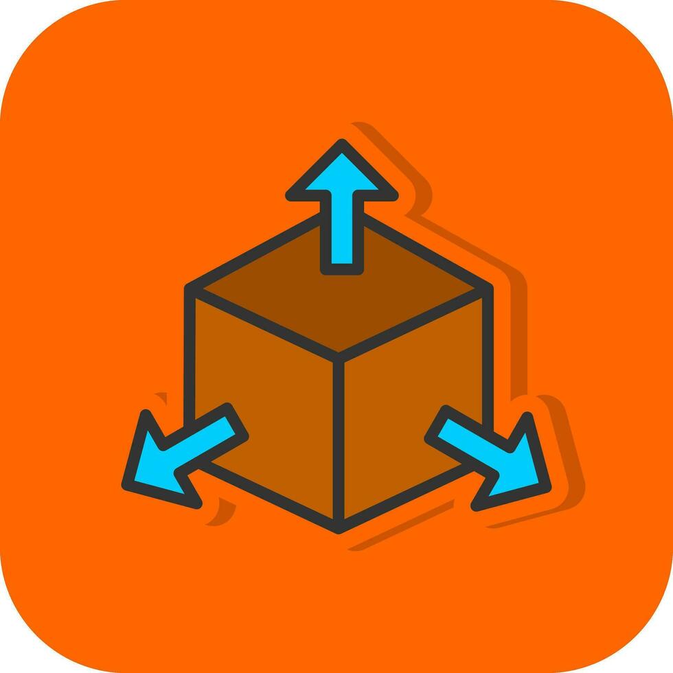 diseño de icono de vector de cubo