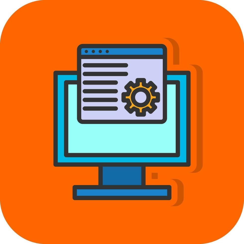 Web maintenance Vector Icon Design