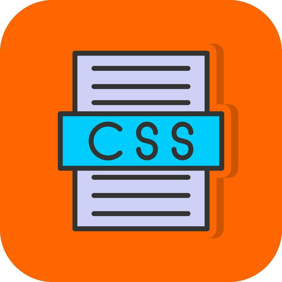 diseño de icono de vector de archivo css