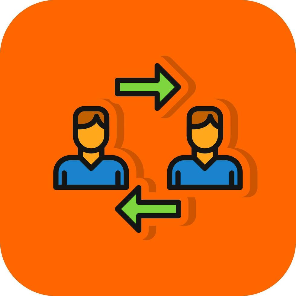 Interchangeability Vector Icon Design