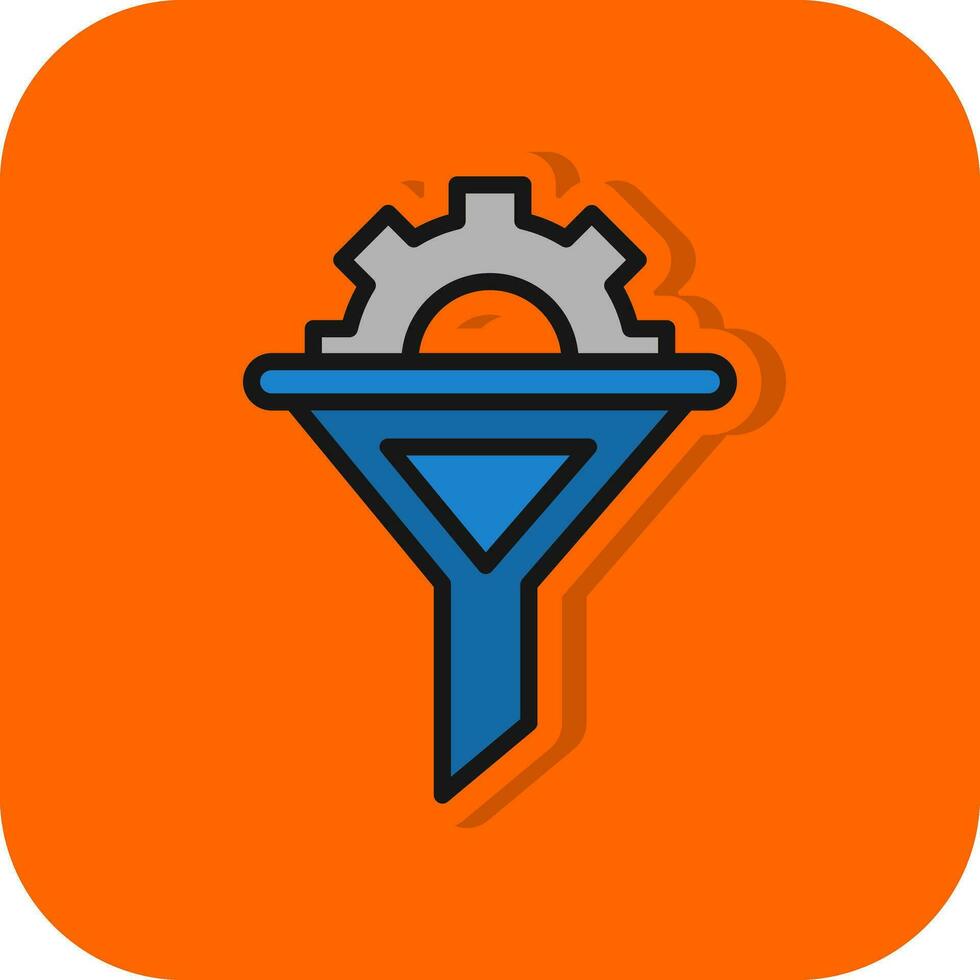 Funnel Vector Icon Design