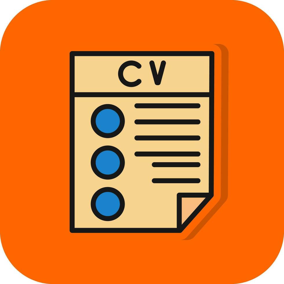 CV Vector Icon Design