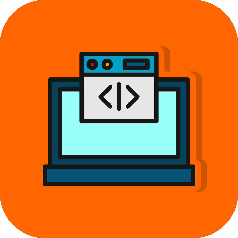 Web coding Vector Icon Design